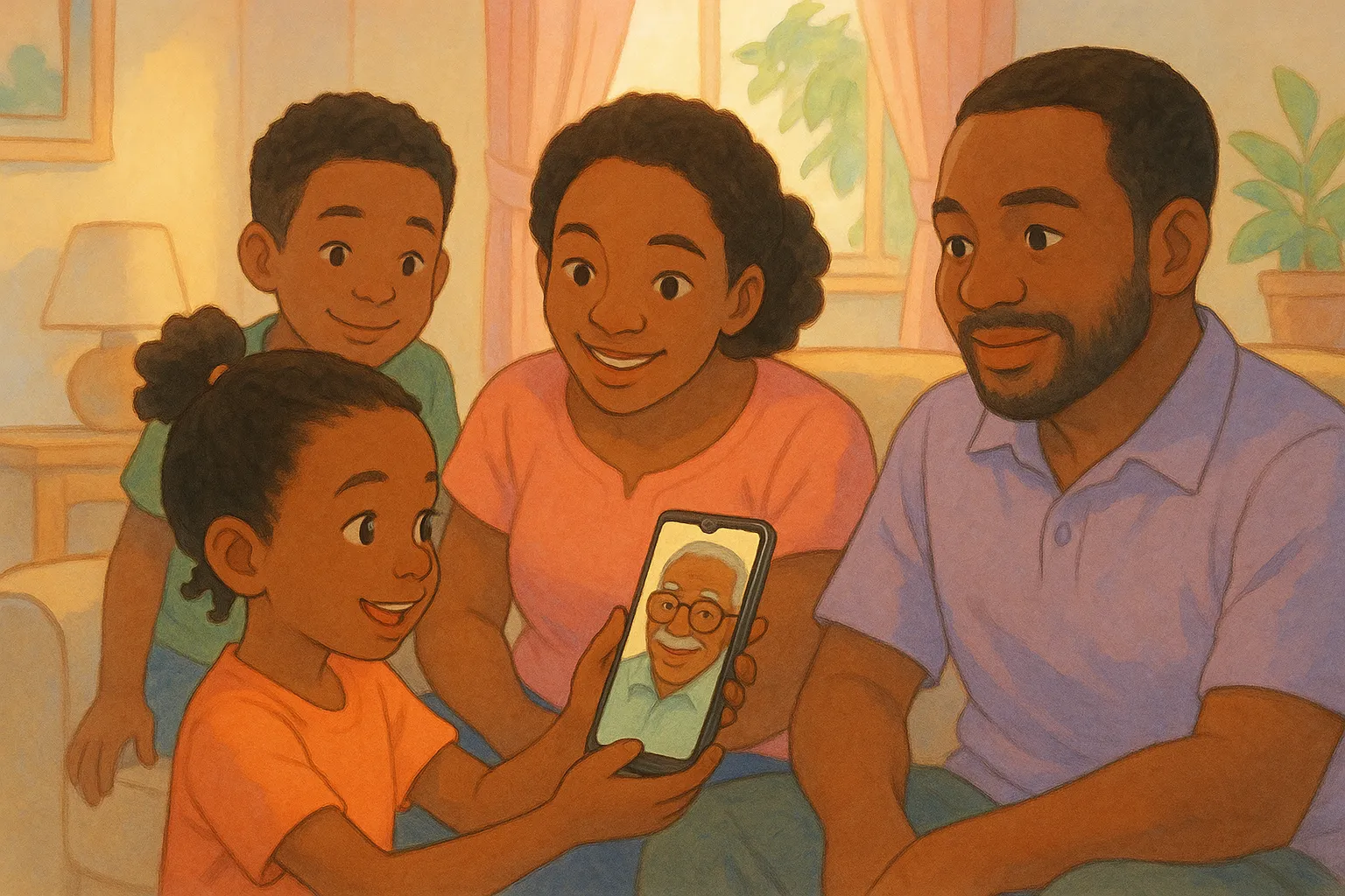 Grandparents' Phone Call Language Barrier