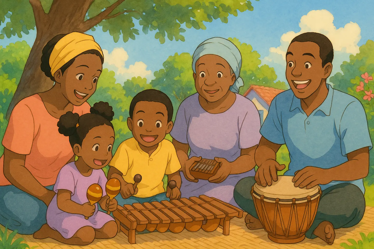 Teaching Kids African Languages Through Music and Instruments