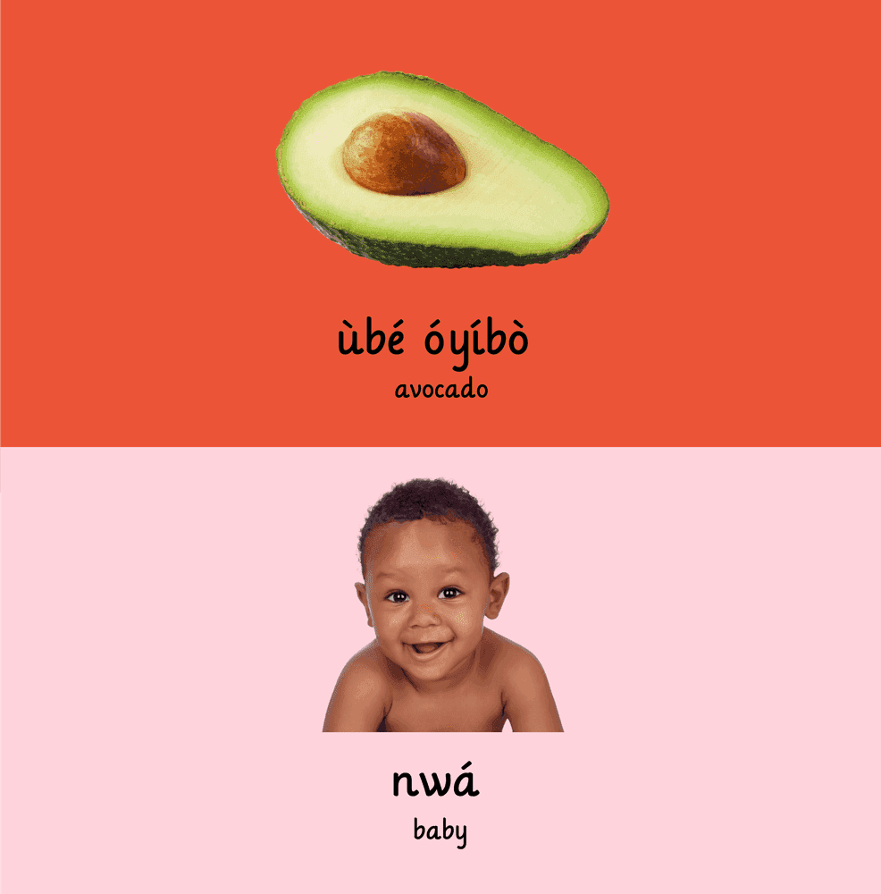 Interior page 2 of Igbo - English Words for Toddlers - First 100 Words - Click to view on Amazon
