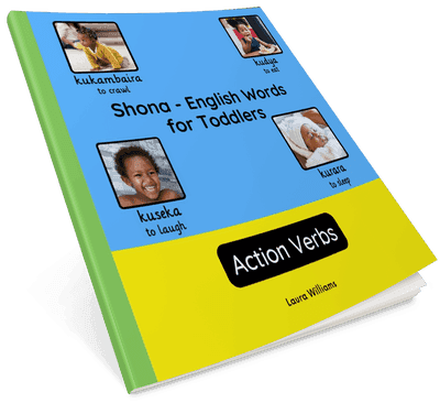 Shona - English Words for Toddlers - Action Verbs cover - Click to view on Amazon