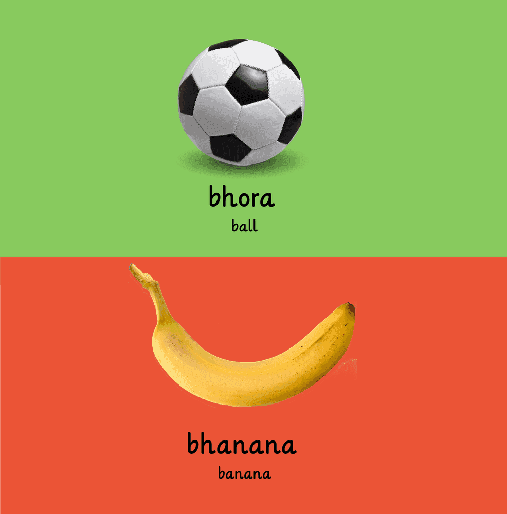 Interior page 3 of Shona - English Words for Toddlers - First 100 Words - Click to view on Amazon