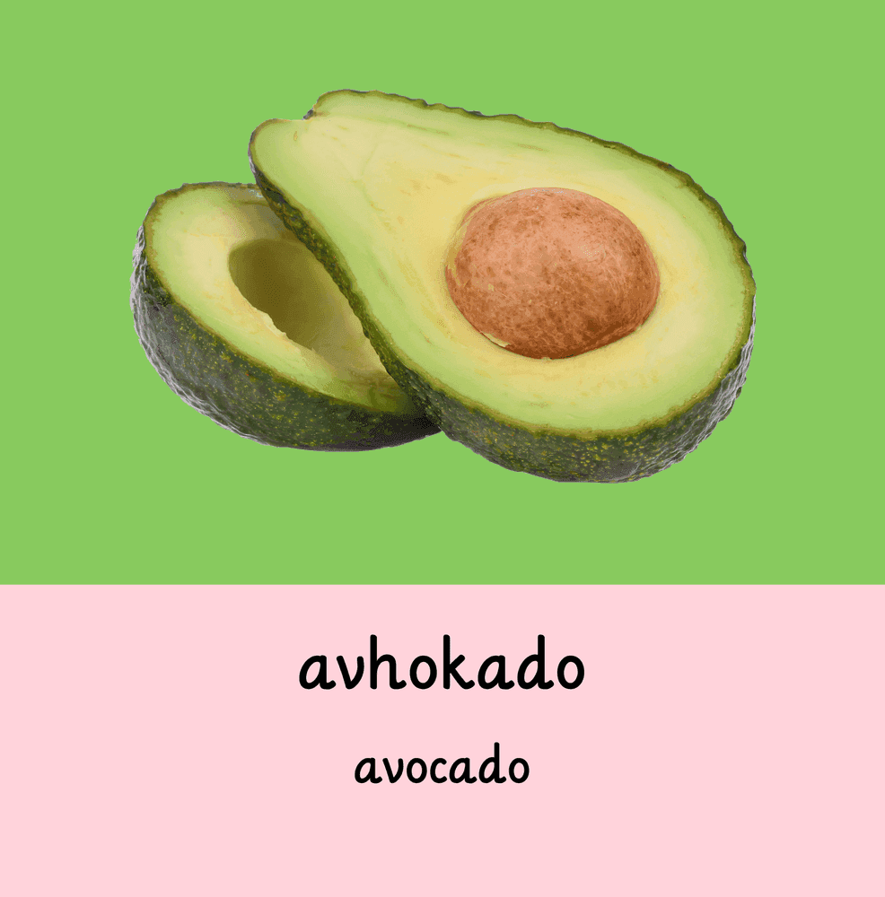 Interior page 2 of Shona - English Words for Toddlers - Fruits and Vegetables - Click to view on Amazon