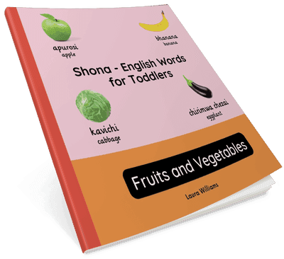 Shona - English Words for Toddlers - Fruits and Vegetables cover